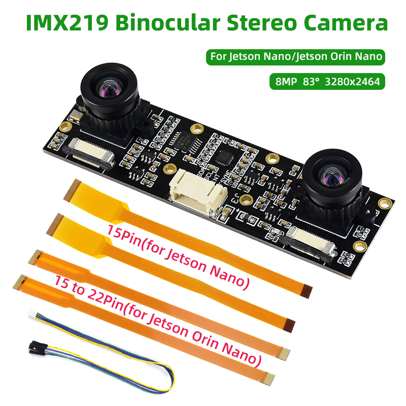 Raspberry Pi Hq Camera Microscope Lens - Jetson-双眼カメラ,ステレオビジョン,深さビジョン,ステレオ,5 cm4,8mp,imx219