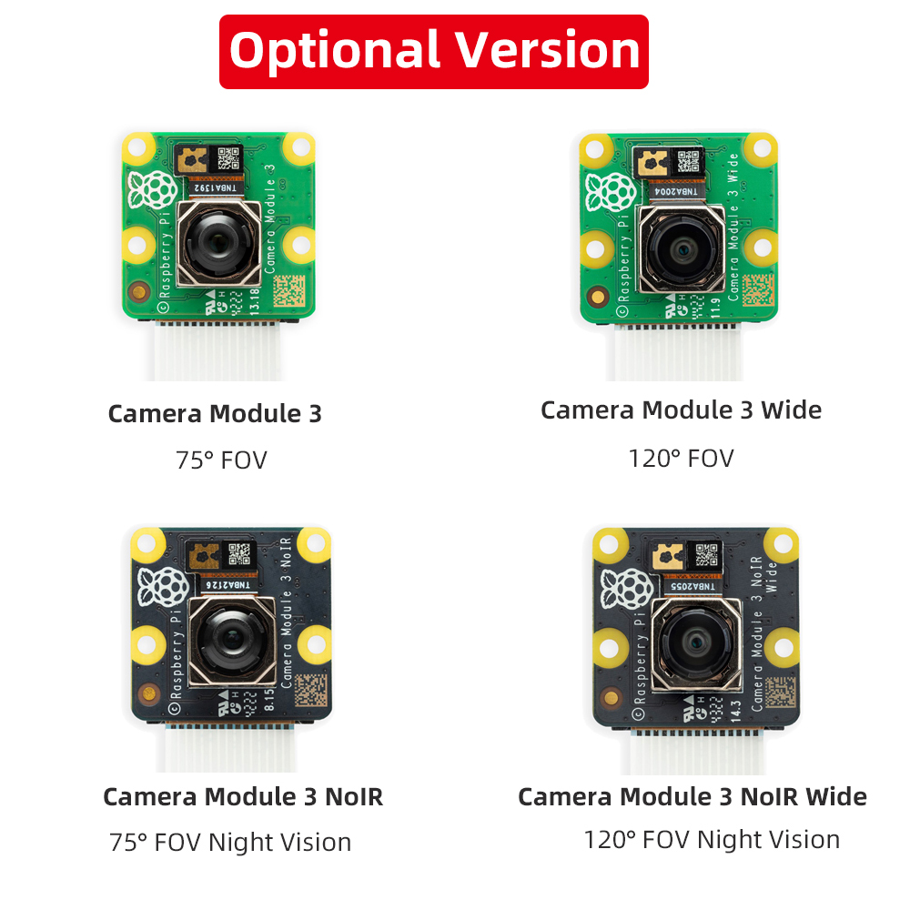 Piカメラモジュール,公式,3 12mp,imx708センサ - Raspberry Pi Global Shutter Camera Imx296 のレビューと価格