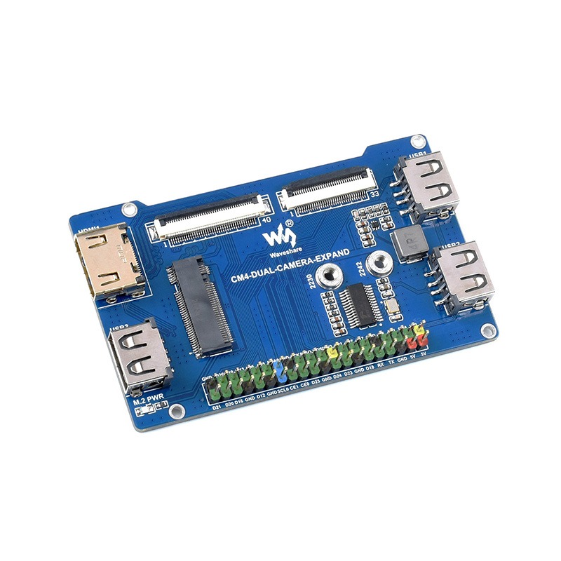 ホットラズベリーパイCM4双眼視覚拡張ボード コンピュートモ - Raspberry Pi Compute Module 4 Dual Camera Board のレビューと価格